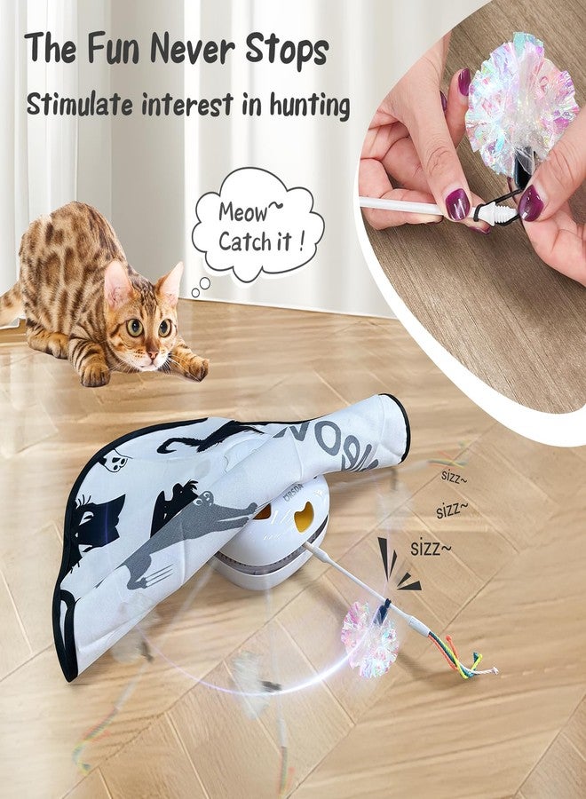 ORSDA 14PCS Cat Feather Toys Replacement Interactive Kitten Toys for Indoor Cats with Mylar Crinkle Balls Multicolor Pack for Indoor Exercise（Only Suitable for T65 & T85 4 in 1 and 5 in 1 Cat Toy - Image 4